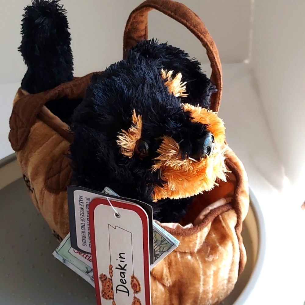 NWT Settler Bears "Deakin" (dog in bag)from The TORQUAY Collection 1